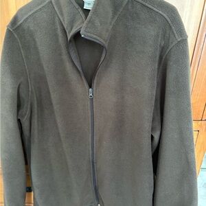 Woolrich Brown Full-Zip Fleece Jacket